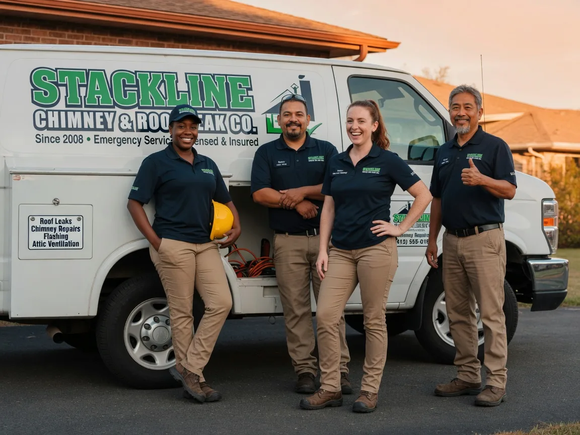 Chimney flashing repair company in Falls City, TX
